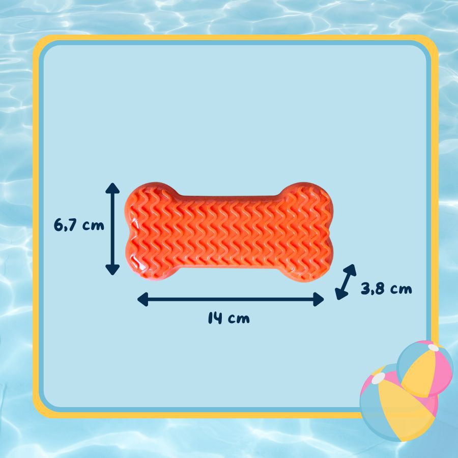 Summer Vibes Cooling Bone Orange Mordedor para c&atilde;es, , large Imagem n&uacute;mero 4